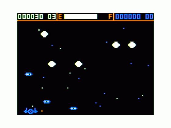 Star Spores Screenshot 1 (Tandy Color Computer 1/2/3)