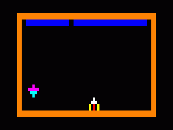 Droll Attack Screenshot 1 (Tandy Color Computer 1/2/3)