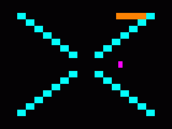 Trapball Screenshot 1 (Tandy Color Computer 1/2/3)