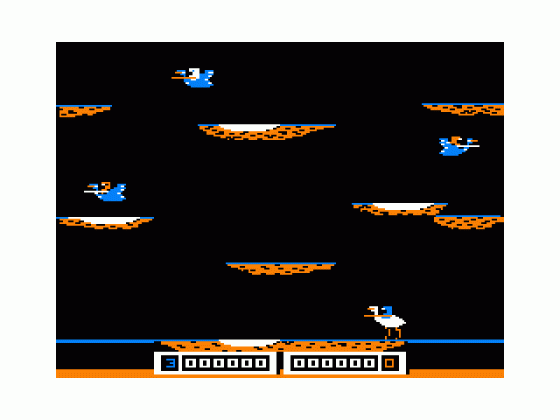 Buzzard Bait Screenshot 1 (Tandy Color Computer 1/2/3)