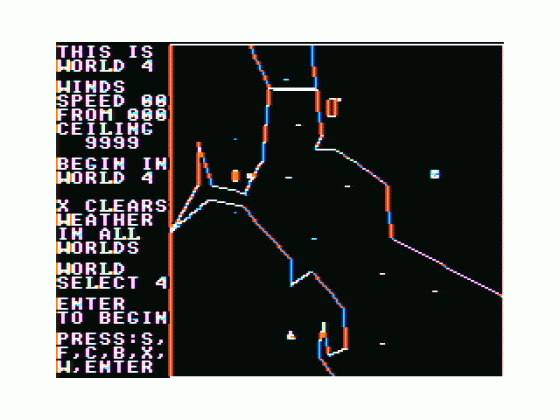 Worlds Of Flight Screenshot 5 (Tandy Color Computer 1/2/3)