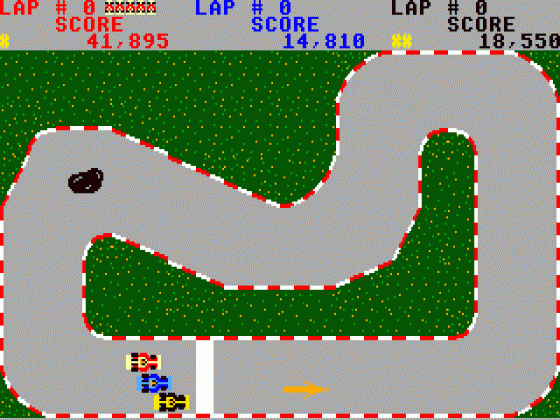 Grand Prix Challenge Screenshot 13 (Tandy Color Computer 3)