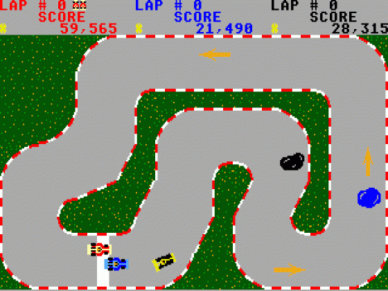 Grand Prix Challenge Screenshot 18 (Tandy Color Computer 3)