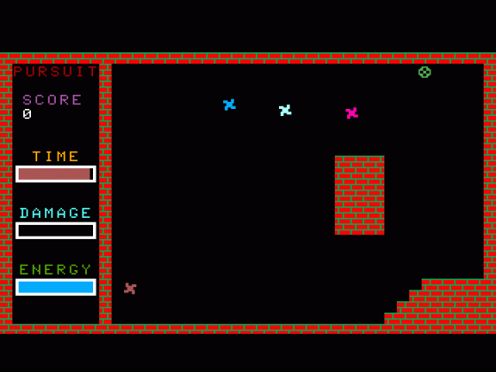 Pursuit Screenshot 1 (Tandy Color Computer 3)