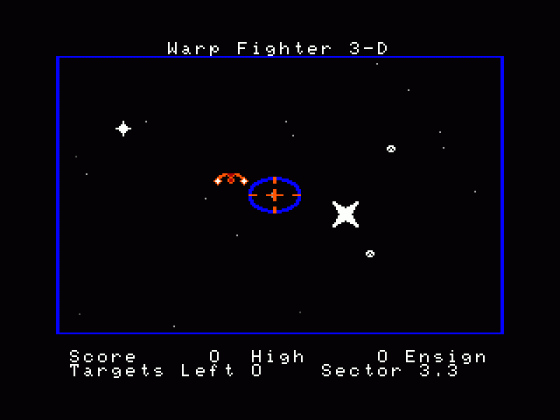 War Fighter 3D Screenshot 1 (Tandy Color Computer 3)