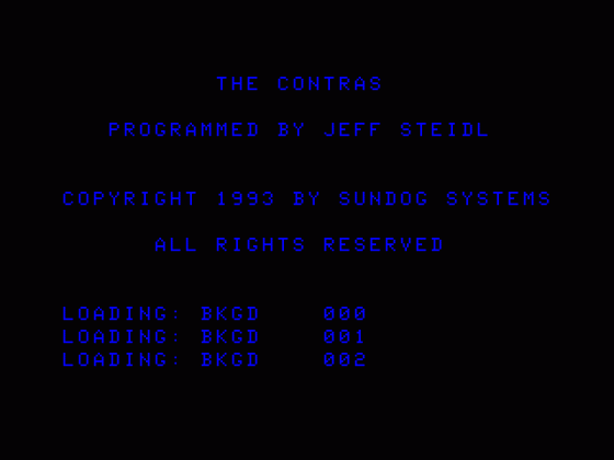 Contras Screenshot 5 (Tandy Color Computer 3)