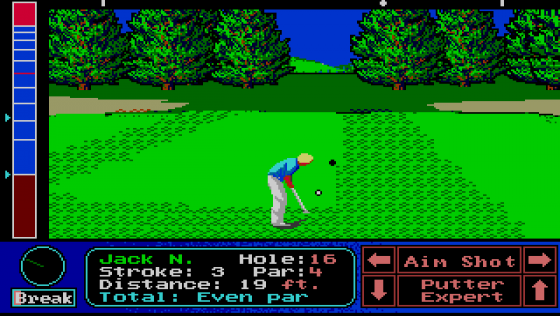 Jack Nicklaus' Greatest 18 Holes Of Major Championship Golf Screenshot 8 (PC Engine (EU Version)/TurboGrafix-16 (US Version))