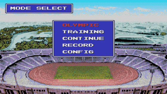 World Sports Competition Screenshot 1 (PC Engine (EU Version)/TurboGrafix-16 (US Version))