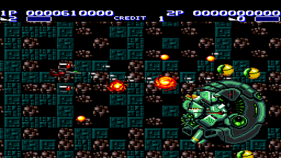 Aero Blasters Screenshot 8 (PC Engine (EU Version)/TurboGrafix-16 (US Version))