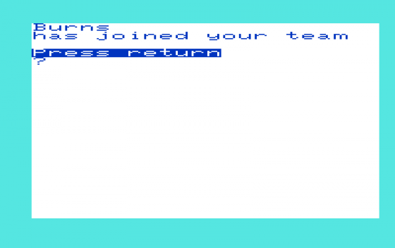 Football Manager Screenshot 10 (Commodore Vic 20)