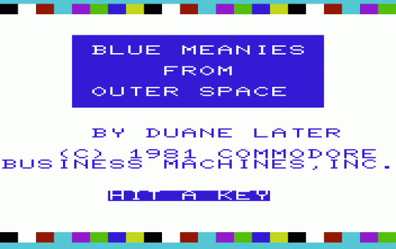 Blue Meanies From Outer Space