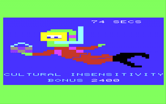 Underwater Basket Weaving Screenshot 1 (Commodore Vic 20)