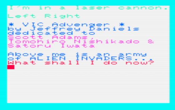 Vic Advenger Screenshot 1 (Commodore Vic 20)