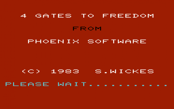 Four Gates To Freedom Screenshot 8 (Commodore Vic 20)