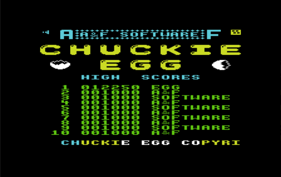 Chuckie Egg Screenshot 25 (Commodore Vic 20)