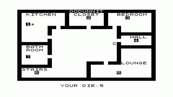 Oodunnit Screenshot 6 (Sinclair ZX81)