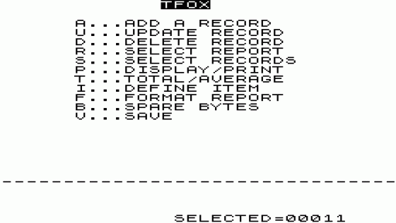 The Fast One Screenshot 1 (Sinclair ZX81)