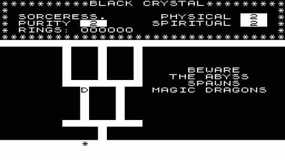 Black Crystal Screenshot 6 (Sinclair ZX81)