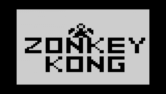 Zonkey Kong Screenshot 1 (Sinclair ZX81)