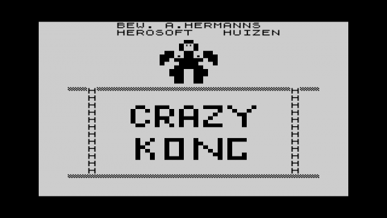Krazy Kong Screenshot 1 (Sinclair ZX81)