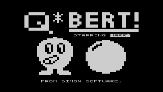 Qu-Bert Screenshot 1 (Sinclair ZX81)