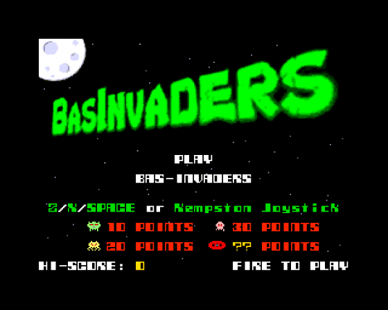 BasInvaders Screenshot