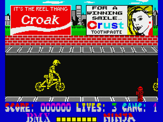 BMX Ninja Screenshot 5 (ZX Vega)