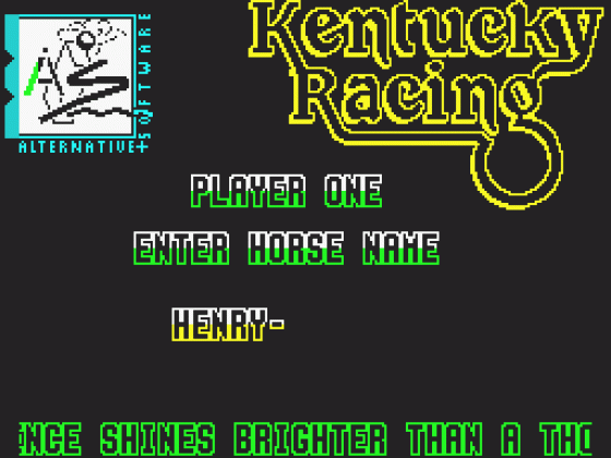 Kentucky Racing Screenshot 12 (ZX Vega)