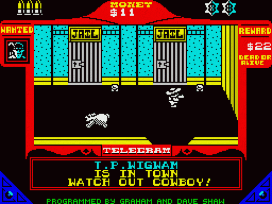 Gunfighter Screenshot 5 (ZX Vega)