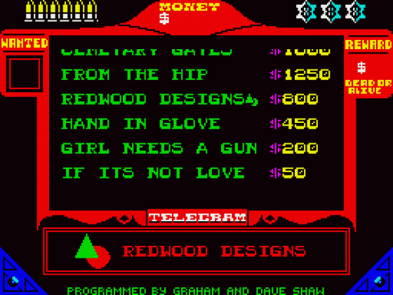 Gunfighter Screenshot 8 (ZX Vega)