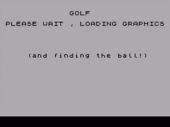ZX Spectrum Golf