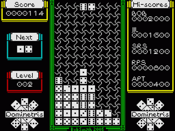 Dominetris Screenshot 7 (ZX Vega)