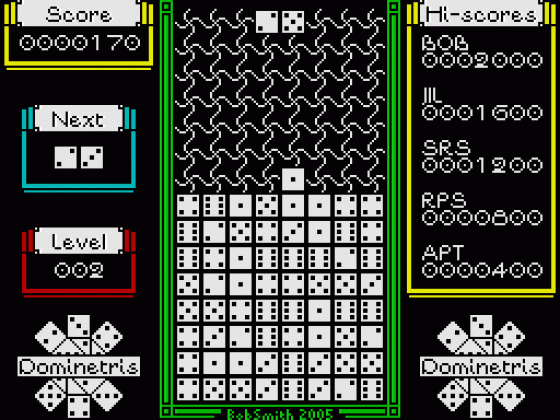 Dominetris Screenshot 9 (ZX Vega)