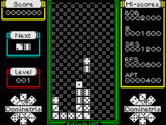 Dominetris Screenshot 17 (ZX Vega)