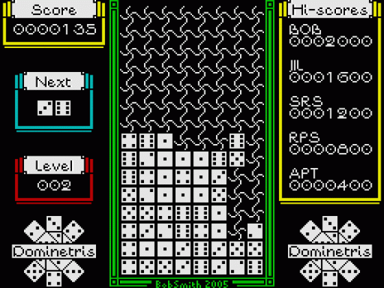 Dominetris Screenshot 24 (ZX Vega)