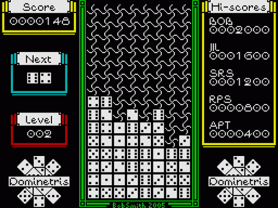 Dominetris Screenshot 26 (ZX Vega)