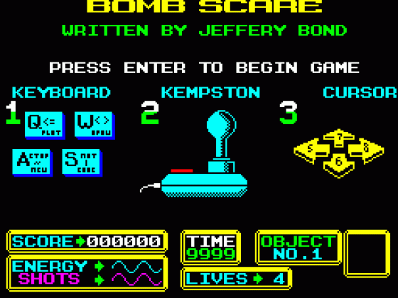 Bombscare Screenshot 15 (ZX Vega)