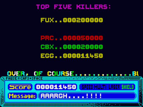 F.I.R.E. Screenshot 18 (ZX Vega)