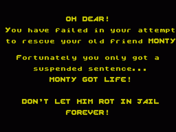 Monty Is Innocent Screenshot 5 (ZX Vega)