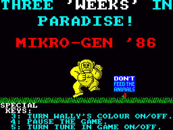 Three Weeks in Paradise Screenshot 8 (ZX Vega)