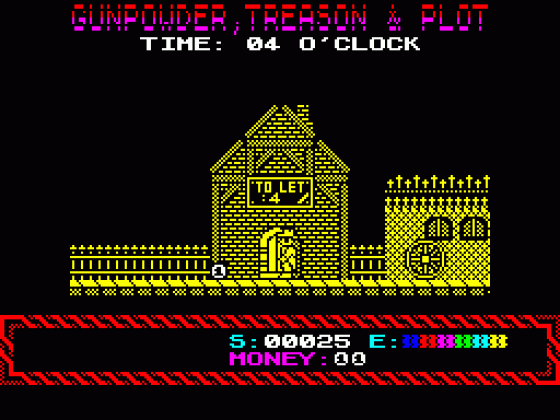 Gunpowder, Treason And Plot Screenshot 1 (ZX Vega)