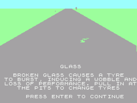 Chequered Flag Screenshot 5 (ZX Vega)