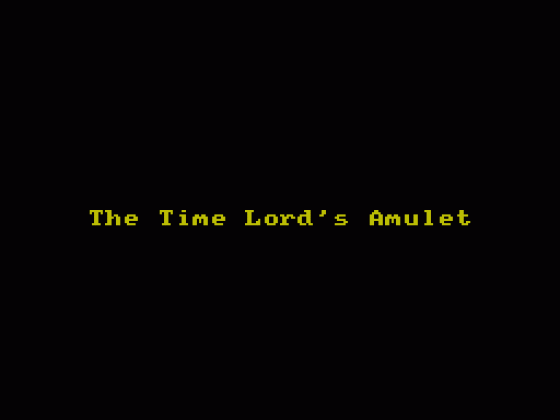 The Time Lords Amulet