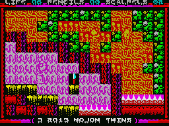 Journey To The Centre Of The Nose Screenshot 7 (ZX Vega)