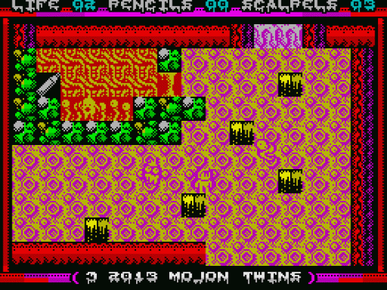 Journey To The Centre Of The Nose Screenshot 8 (ZX Vega)