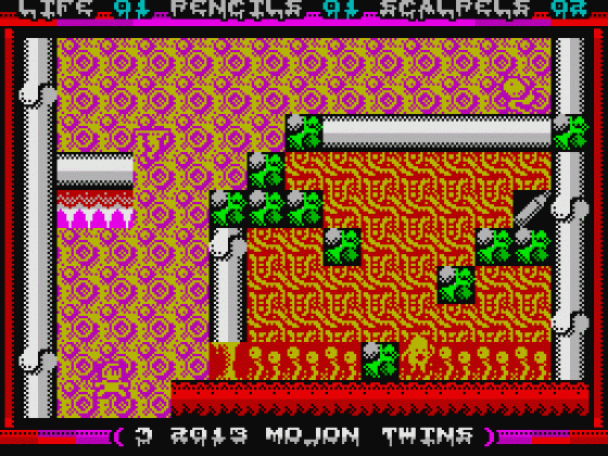 Journey To The Centre Of The Nose Screenshot 12 (ZX Vega)