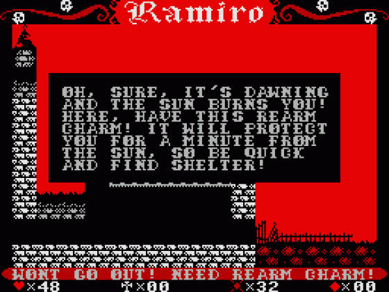 Ramire The Vampire Screenshot 6 (ZX Vega)