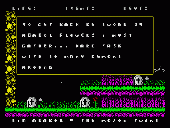 Sir Ababol DX Screenshot 10 (ZX Vega)