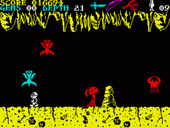 Underwurlde Screenshot 5 (ZX Vega)