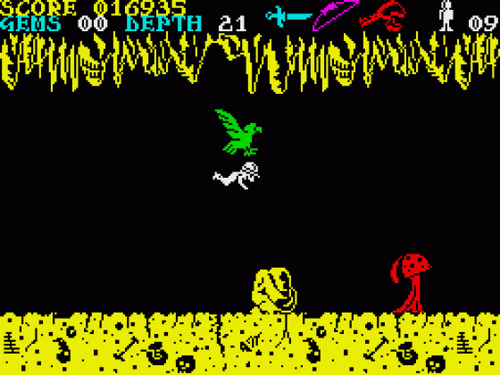 Underwurlde Screenshot 10 (ZX Vega)